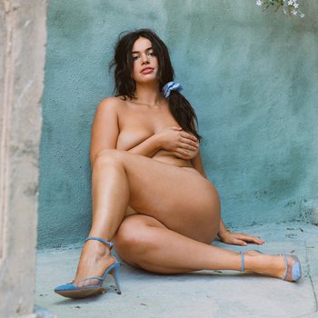 Pretty brunette Riley Ticotin reveals her curvy body for Playboy